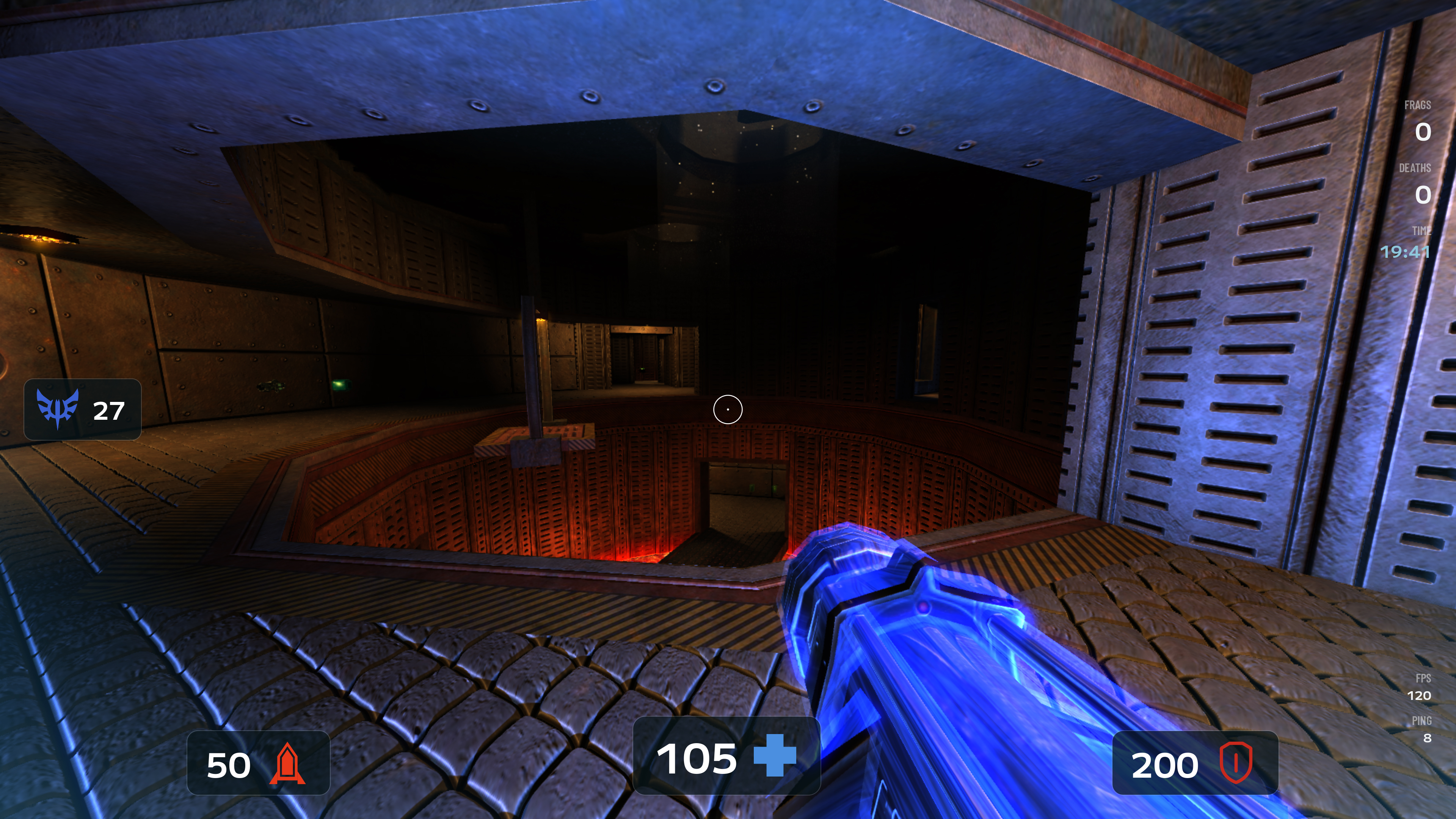 Screenshot showing the default HUD