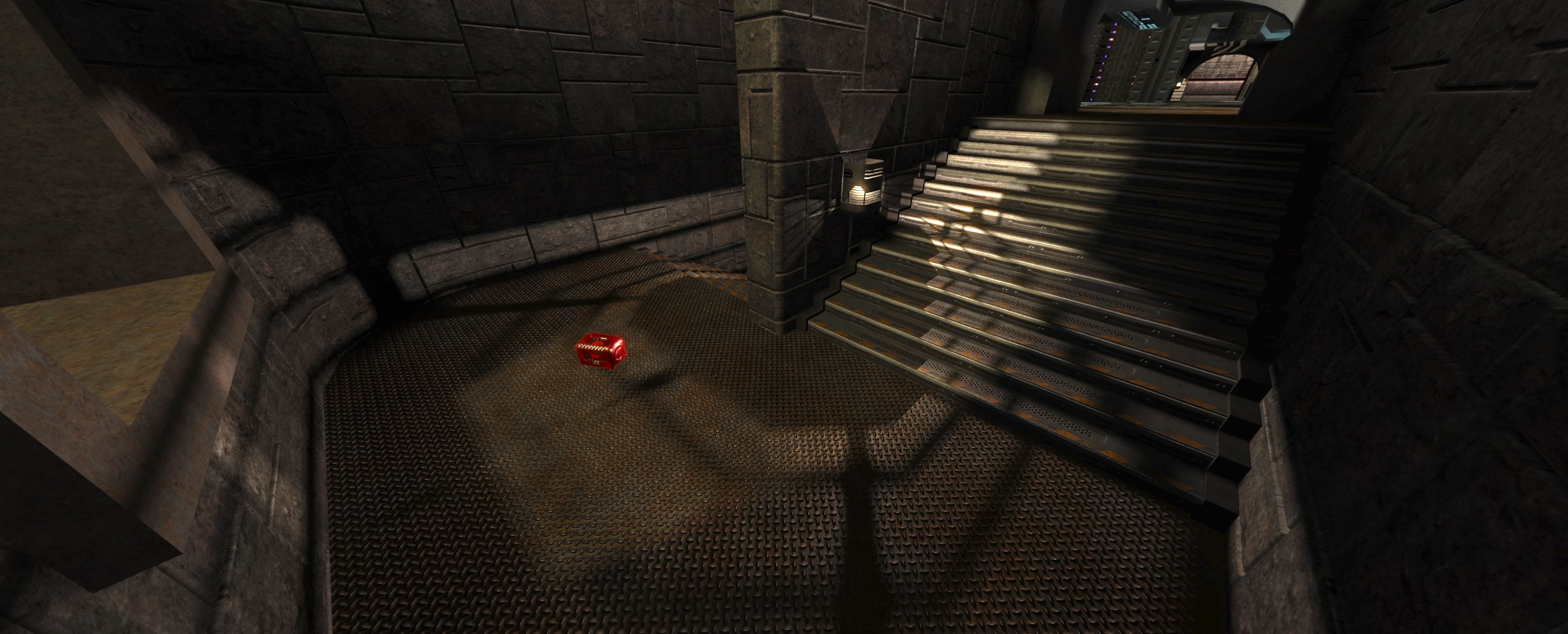 Screenshot of alpha-tested lights on Campgrounds